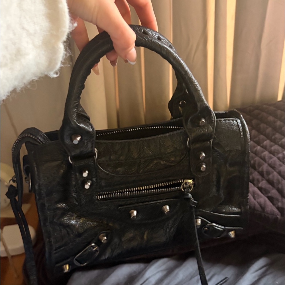 Black Balenciaga Leather Mini City Bag - Picture 14 of 14